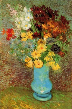 フラワーズ Painting - ヒナギクとアネモネの花瓶 フィンセント・ファン・ゴッホ 印象派の花